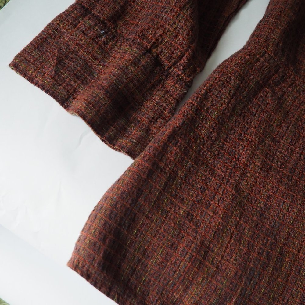 FLAX 100% Linen XL Plus Size Long Sleeve Button-up - Picture 6 of 7